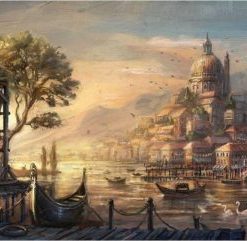 A beautiful Lost In Venice Paint By Number
