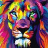 Abstract Lion Animals Paint By Number