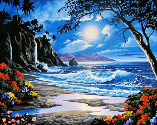Beautiful Beach View Paint By Number