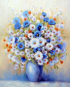 Blue Gypsophila Paint By Number