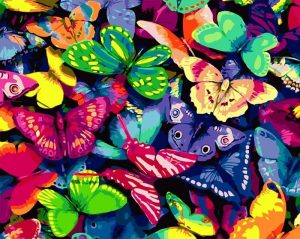 Colorful Butterflies Paint By Number