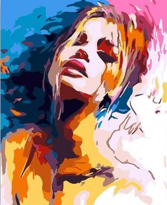 Colorful Woman Paint By Number