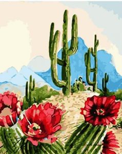 Desert Cactus Paint By Number