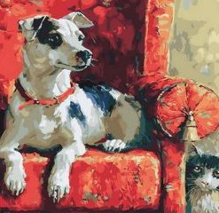 Dog On The Couch Paint By Number