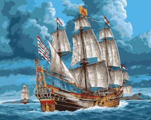 East India Company Ship Paint By Number
