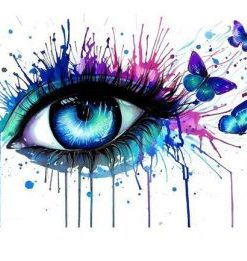 Eyes Tear Butterfly Paint By Number