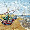 Boats By Van Gogh Paint By Number