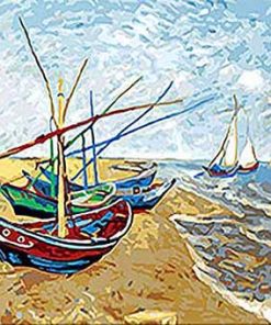 Boats By Van Gogh Paint By Number