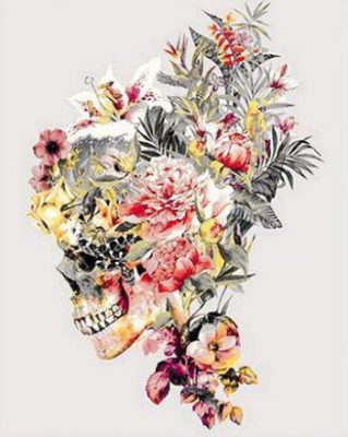 Floral Skull Paint By Number