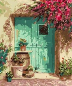 Flower Door Paint By Number