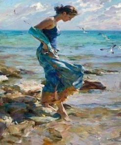 Girl In Sea Paint By Number