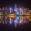 Hong Kong Skyline Lights Paint By Number