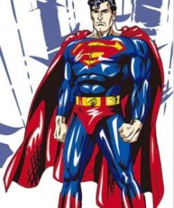 Illustration Superman Paint By Number