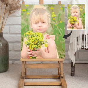 Little girl Customized painting