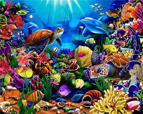 Marine Organisms Paint By Numbers