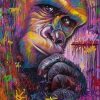 Monkey Graffiti Paint By Number