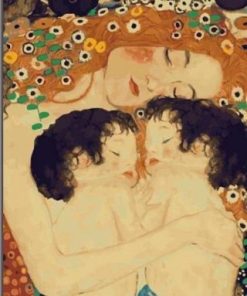 Mother And Child By Gustav Klimt Paint By Number
