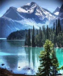 Mount Moran Lake Paint By Number