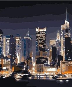 New York City Manhattan Paint By Number