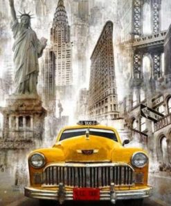 New York Taxi Paint By Number