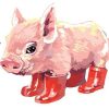 Pink Pig Paint By Number