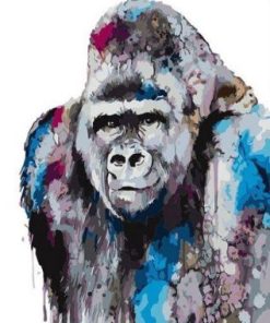 Purple Gorilla Paint By Number