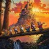 Seven Dwarfs Castle Paint By Number