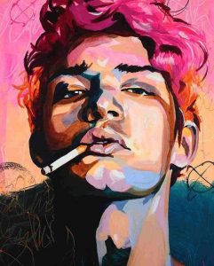 Smoking Boy Paint By Number