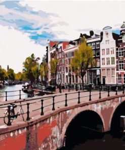 Stone Bridge At Amsterdam Paint By Number