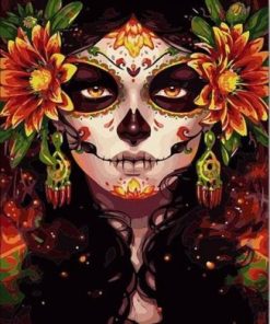 Sugar Skulls Woman Paint By Number