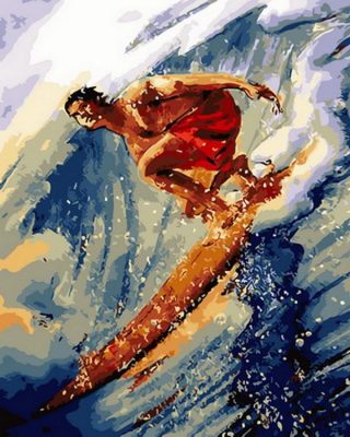 Surfer Boy Paint By Number