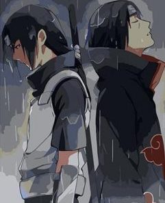 Uchiha Itachi In Past And Present Paint By Number