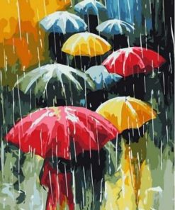 Umbrella Rain Paint By Number