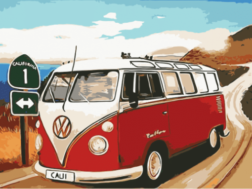 VW California Camper Paint By Number