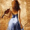 Violin Woman Paint By Number