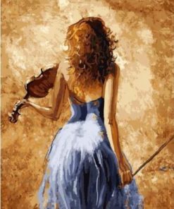 Violin Woman Paint By Number