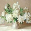 White Flowers Paint By Number