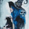 Witch And Her Cat Paint By Number