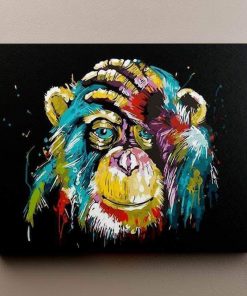 Colorful Chimp Paint By Number