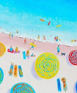 Beach Umbrellas Paint By Number