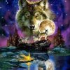 Wolf And Moon Paint By Number
