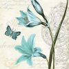 Blue Butterfly Flower Paint By Number