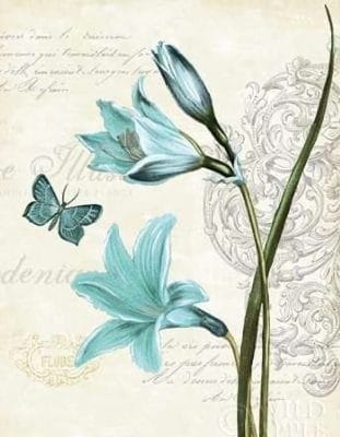 Blue Butterfly Flower Paint By Number