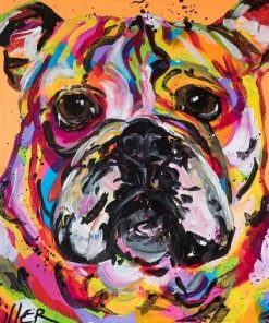 Bulldog Ben Dog Paint By Number