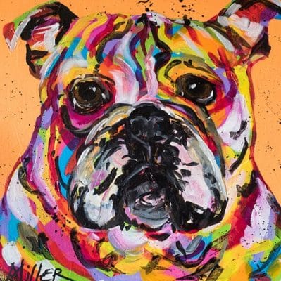 Bulldog Ben Dog Paint By Number