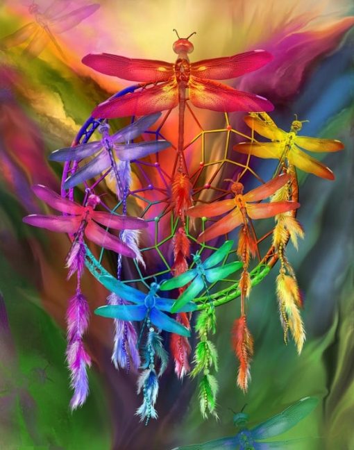 Colorful Dream Catcher Paint By Number