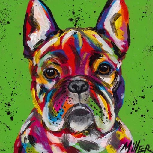 Colorful French Bulldog Paint By Number