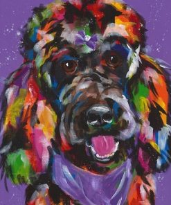 Colorful Standard Poodle Paint By Number