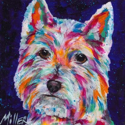 Colorful West Highland Terrier Paint By Number