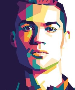 Cristiano Ronaldo On Pop Art Paint By Number